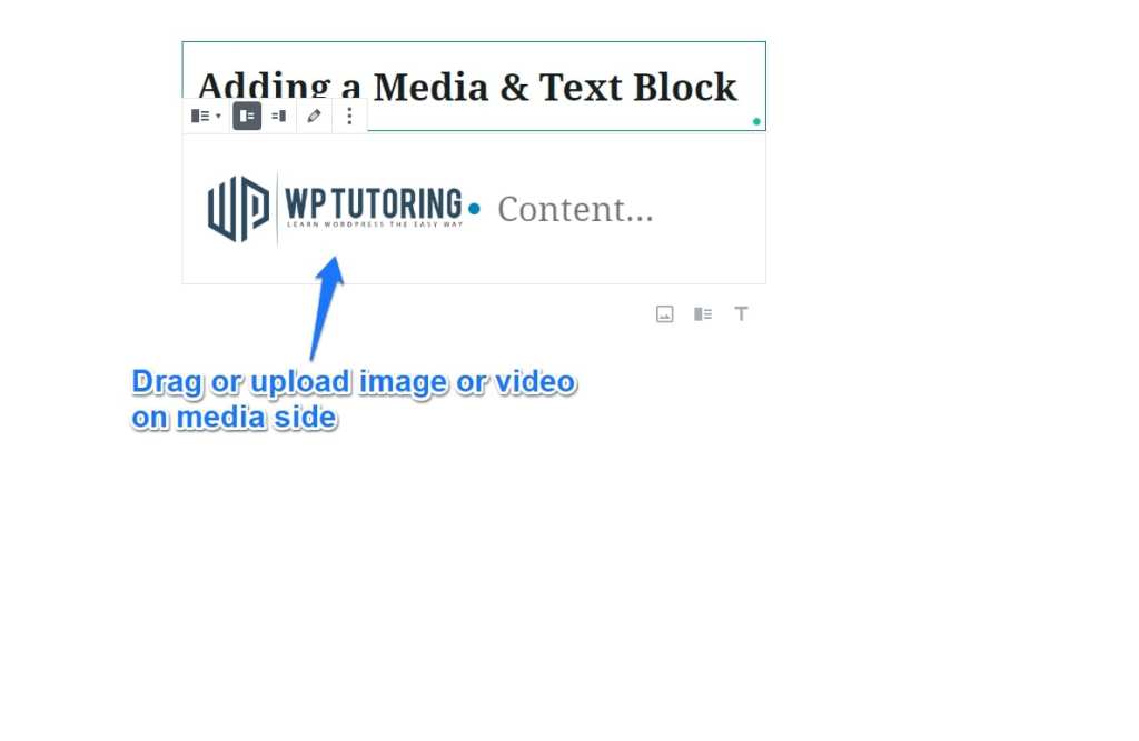 Media Text block