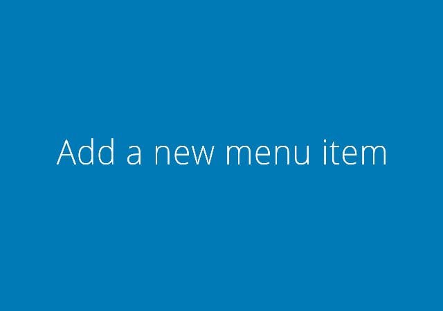 Adding a page to a WordPress Menu