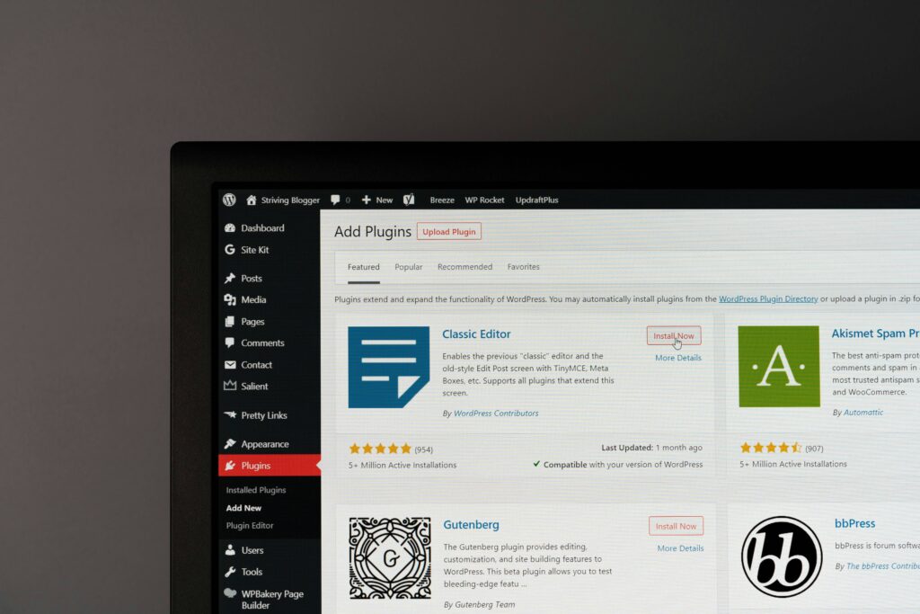 WordPress Plugins Screenshot