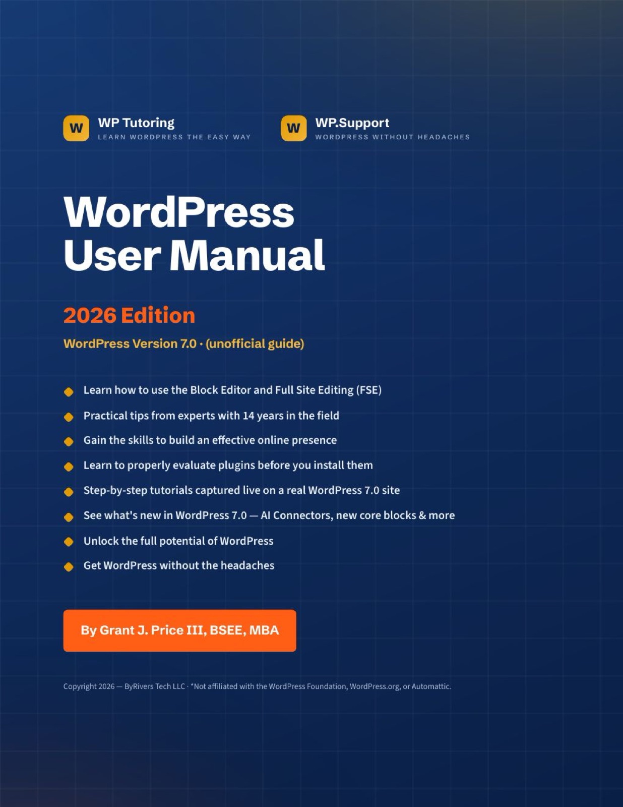 WordPress PDF Manual — Version 7.0 Now Available