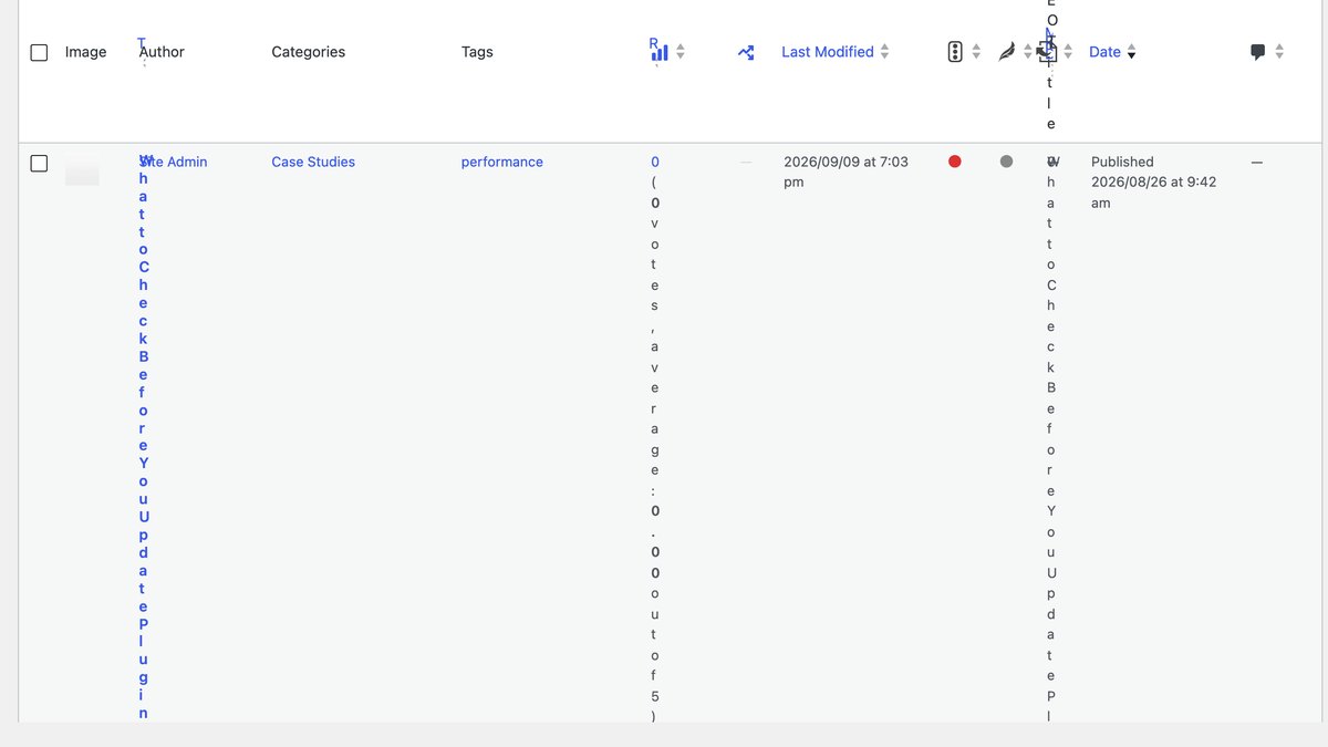 Post Titles Squished Into a Vertical Line? You Have Too Many Columns