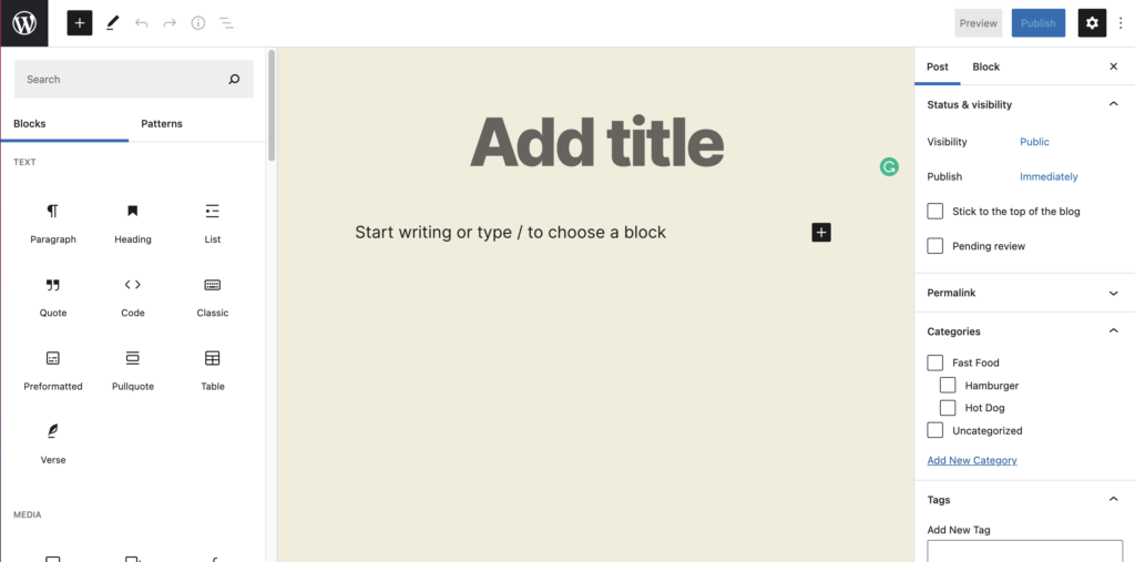 WordPress Block Editor Course
