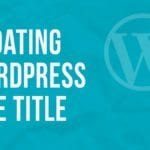 Updating Your WordPress Site Title