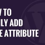 Adding a Title Attribute in WordPress