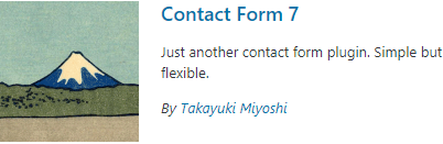 Contact form 7 Plugin