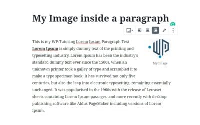 Gutenberg – Adding an Image to the paragraph block