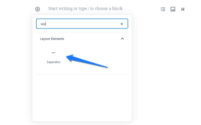 How to Add a Separator Block in WordPress
