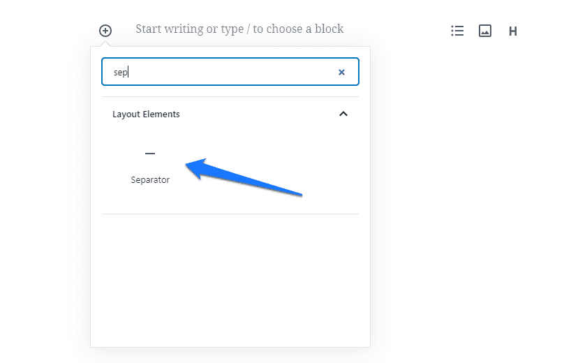 How to Add a Separator Block in WordPress