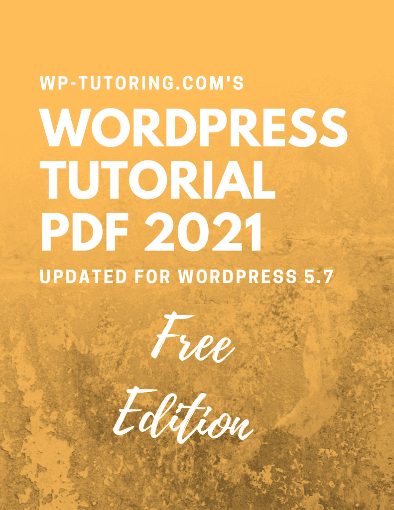 WordPress PDF Manual 2021