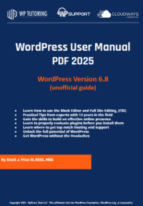 WordPress PDF Manual Now Available - WP Tutoring.Com